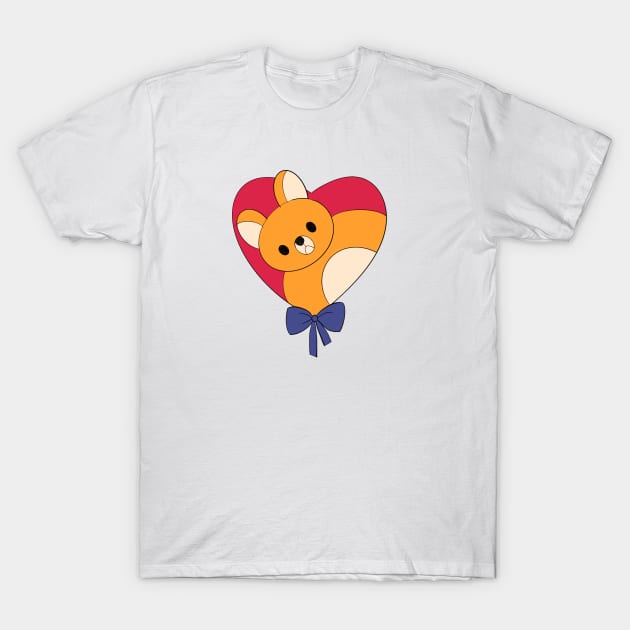 Teddy bear in the heart T-Shirt by Sunshine Corner